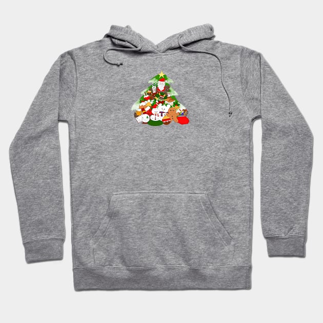 Christmas doodles Hoodie by Jacline